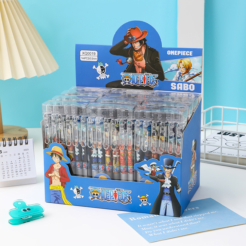 Gel Ink Pen Set - Anime One Piece 12/24 Buah Set