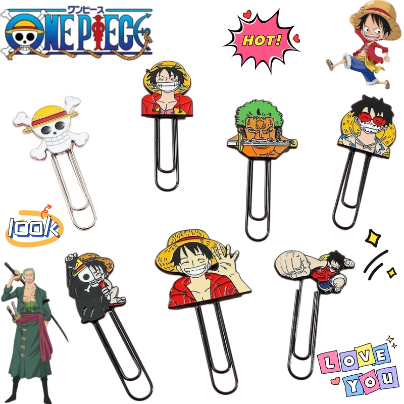 Paperclip Magnetic Set - Baru One Piece Luffy Roronoa Zoro