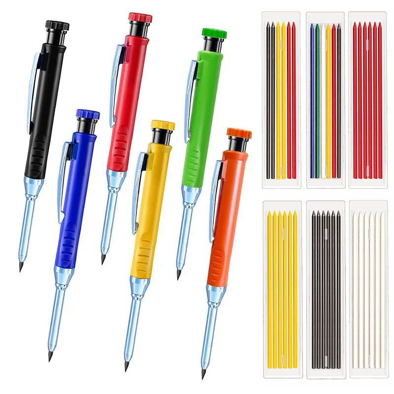 Staedtler Pencil Lumocolor - Pensil otomatis pekerjaan kayu 6 warna