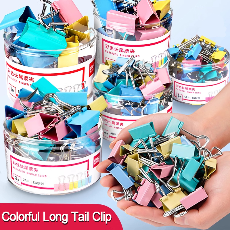 40PCS/Set Klip Binder Logam Pa - Supply Of Office Stationery ulasan dan harga