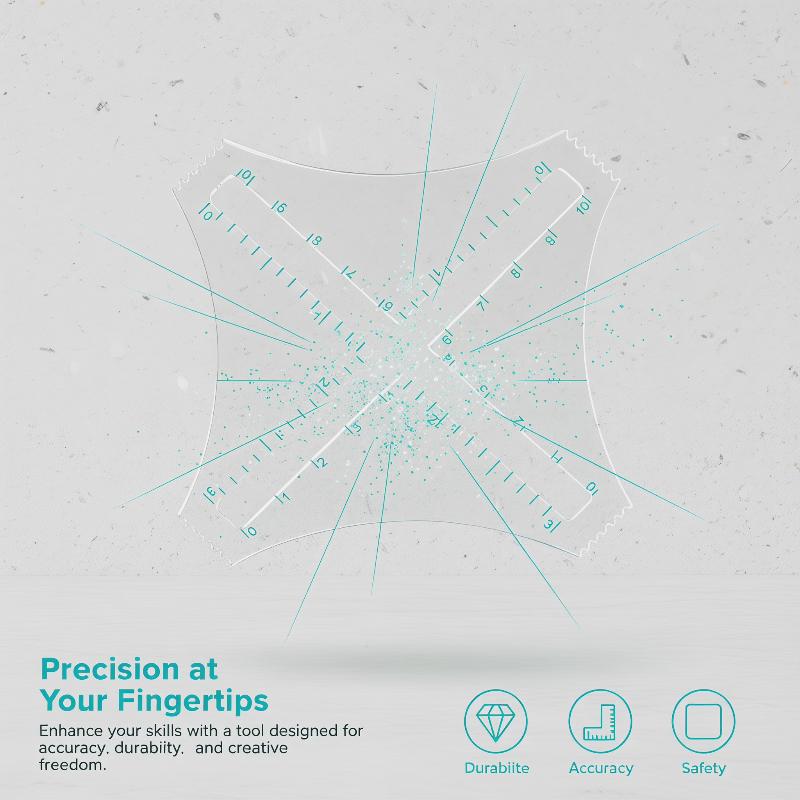 Penggaris Kepadatan Rajutan Ak - Ruler Set Transparent ulasan dan harga