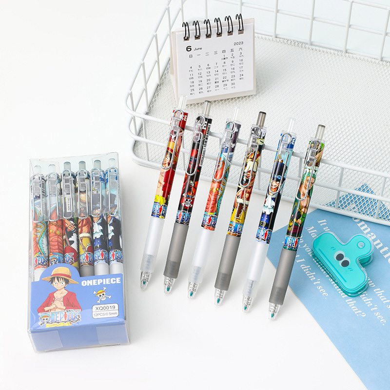 Anime One Piece 12/24 Buah Set - Gel Ink Pen Set ulasan dan harga