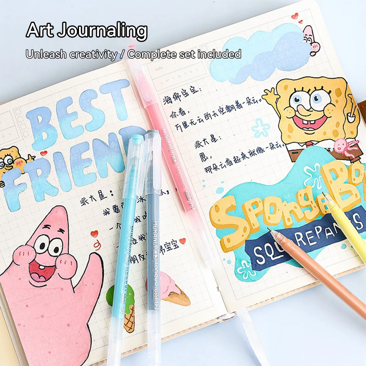 Set 9 Buah Pena Gel 0.5Mm Warn - Gel Ink Pen Set ulasan dan harga