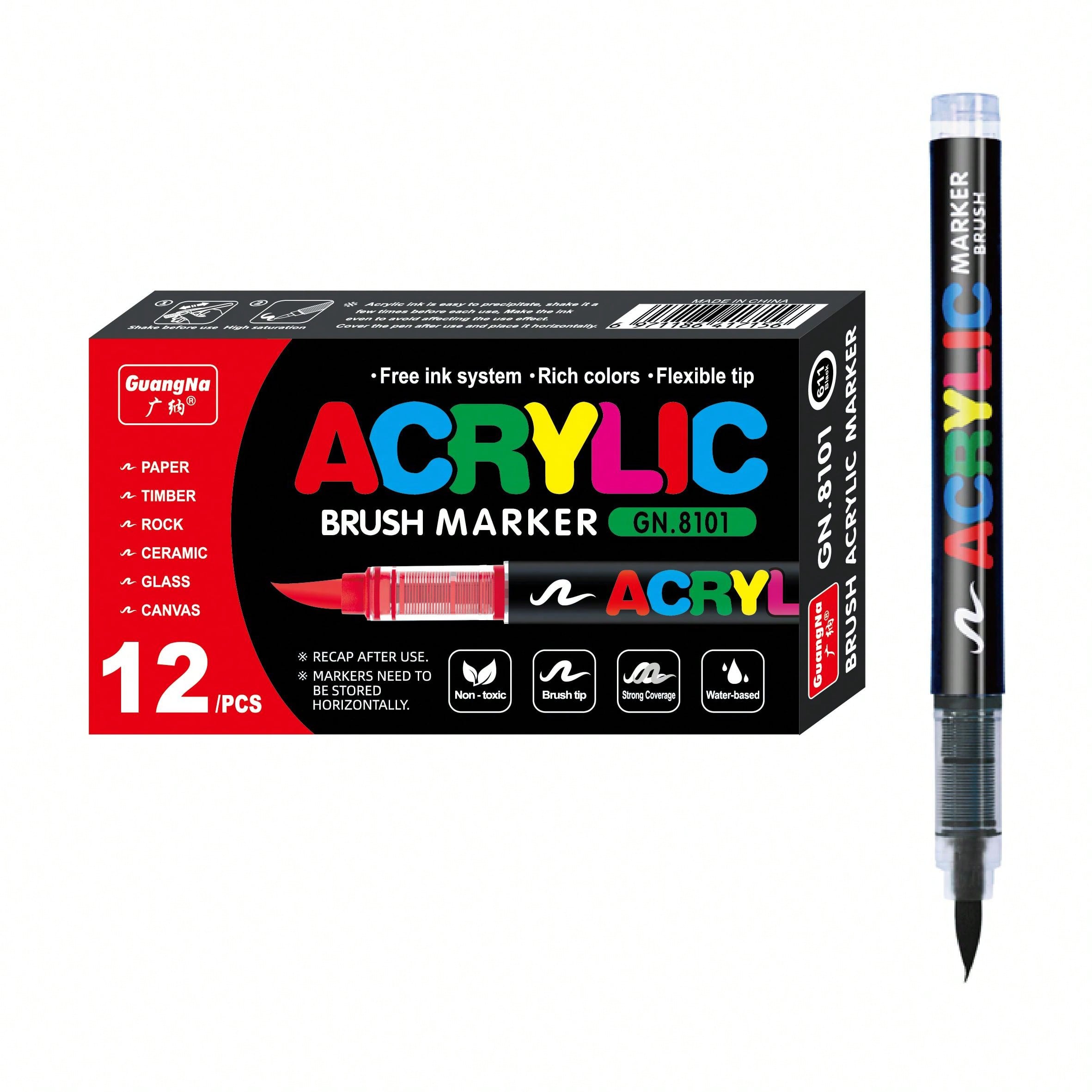 12 Pcs Set Spidol Akrilik Prem - Whiteboard Marker Set ulasan dan harga