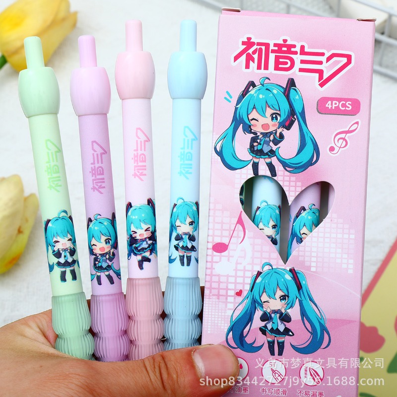 Pulpen Gel Hatsune Miku Kawaii - Gel Ink Pen Set ulasan dan harga