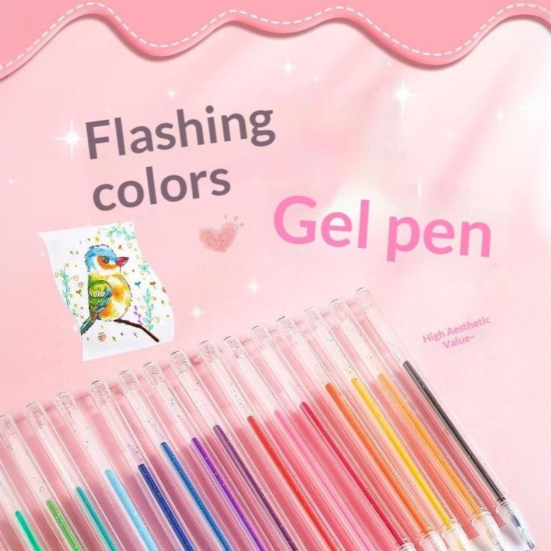 8/12/18 Warna Pulpen Gel Glitt - Gel Ink Pen Set ulasan dan harga