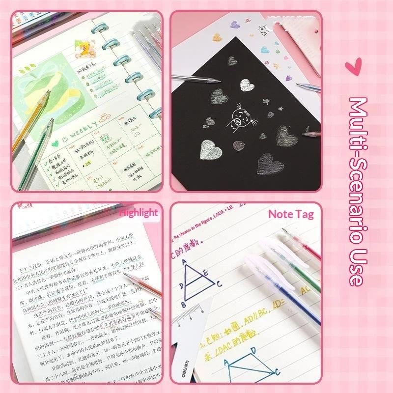 8/12/18 Warna Pulpen Gel Glitt - Gel Ink Pen Set ulasan dan harga