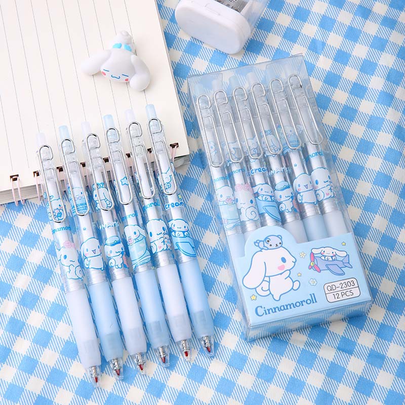 6-12 Buah Pena Gel 0.5MM Seri  - Stationery Supplier ulasan dan harga